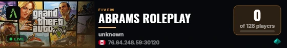 ABRAMS ROLEPLAY live status badge