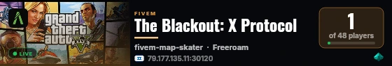 The Blackout: X Protocol live status badge