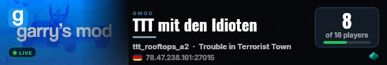 TTT mit den Idioten live status badge
