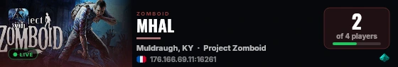 MHAL live status badge