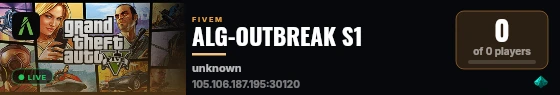 ALG-OUTBREAK S1 live status badge