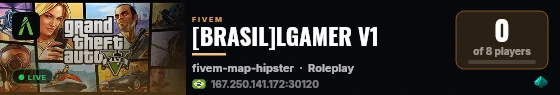 [BRASIL]LGAMER V1 live status badge
