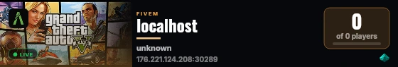 localhost live status badge