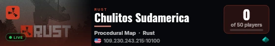 Chulitos Sudamerica live status badge