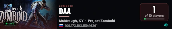 DAA live status badge