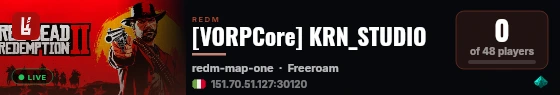 [VORPCore] KRN_STUDIO live status badge