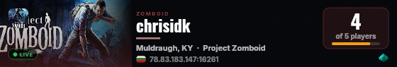 chrisidk live status badge