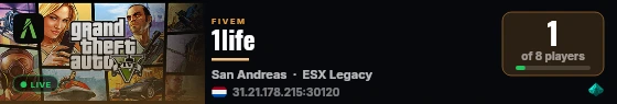 1life live status badge