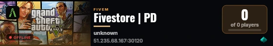 Fivestore | PD live status badge