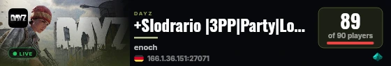 +Slodrario |3PP|Party|Loot+|Guns+|Map live status badge
