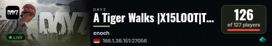 A Tiger Walks |X15LOOT|TRADER|BOATS|HELIS|EVENTS live status badge