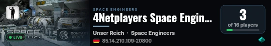 4Netplayers Space Engineers Server daniellpgamer live status badge