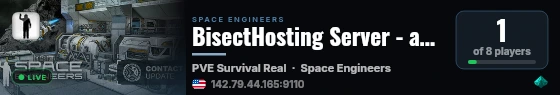 BisectHosting Server - a4bb5a6e live status badge