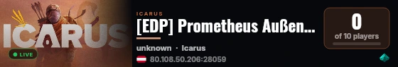 [EDP] Prometheus Außenposten 3 | 24/7 PvE/PvP live status badge