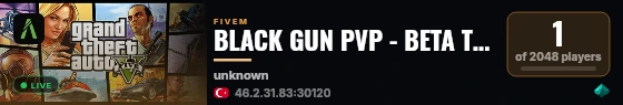 BLACK GUN PVP - BETA TEST live status badge