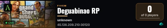 Deguabinao RP live status badge