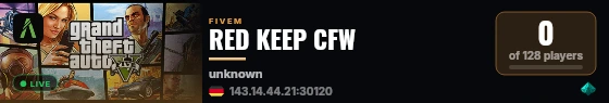 RED KEEP CFW live status badge