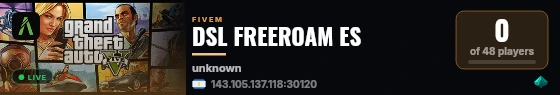 DSL FREEROAM ES live status badge
