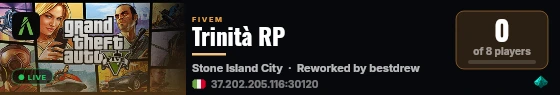 Trinità RP live status badge