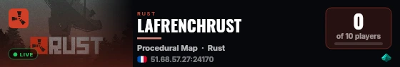 LAFRENCHRUST live status badge