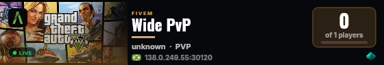 Wide PvP live status badge