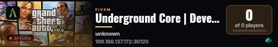Underground Core | Development live status badge