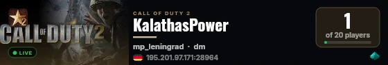 KalathasPower live status badge