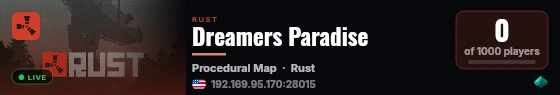 Dreamers Paradise live status badge