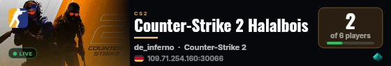 Counter-Strike 2 Halalbois live status badge