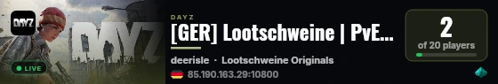 [GER] Lootschweine | PvE | back2basics | Survival live status badge