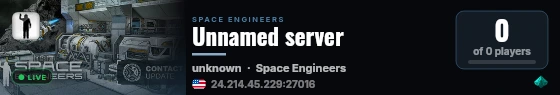 Unnamed server live status badge