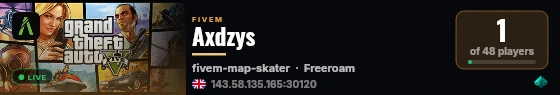 Axdzys live status badge