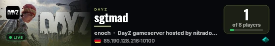 nitrado.net gameserver sgtmad live status badge