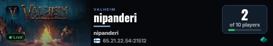 nipanderi live status badge