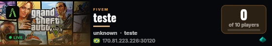 teste live status badge