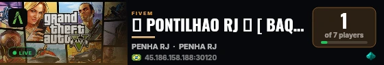 🌴 PONTILHAO RJ 🌴 [ BAQUES ] |  🚀🚀 A NOVA E MELHOR TEMA RJ 🚀🚀 live status badge