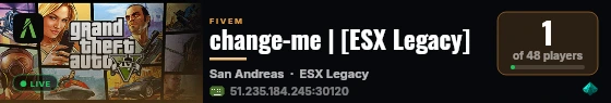 change-me | [ESX Legacy] live status badge