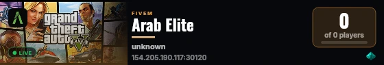 Arab Elite live status badge