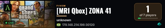 [MRI Qbox] ZONA 41 live status badge