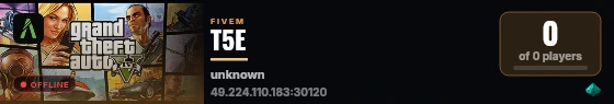 T5E live status badge