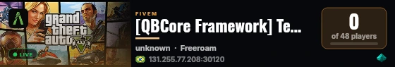 [QBCore Framework] Tema Proprio TESTE live status badge