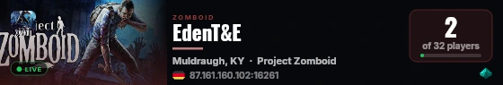 EdenT&E live status badge