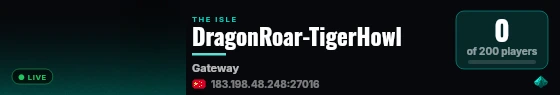 DragonRoar-TigerHowl live status badge
