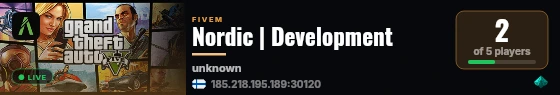 Nordic | Development live status badge