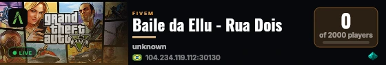 Baile da Ellu - Rua Dois live status badge