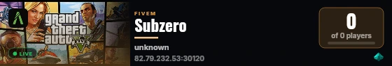 Subzero live status badge