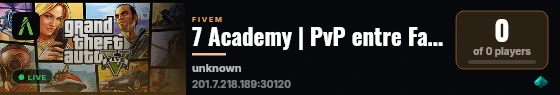 7 Academy | PvP entre Facções | RP Leve live status badge