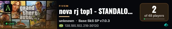 nova rj top1 - STANDALONE Edition live status badge