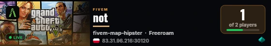 not live status badge