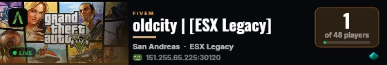 oldcity | [ESX Legacy] live status badge